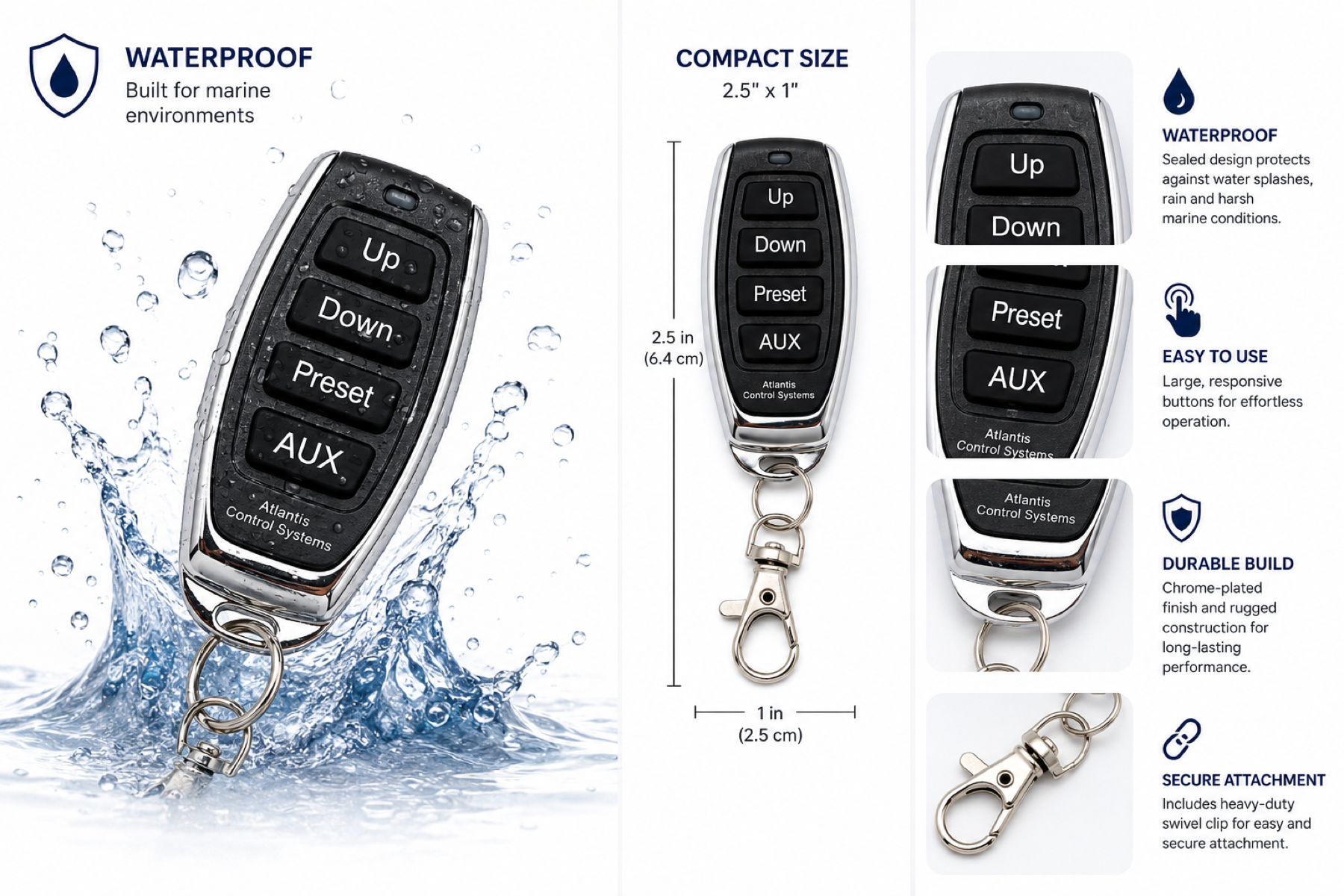 Premium long-range Atlantis remotes